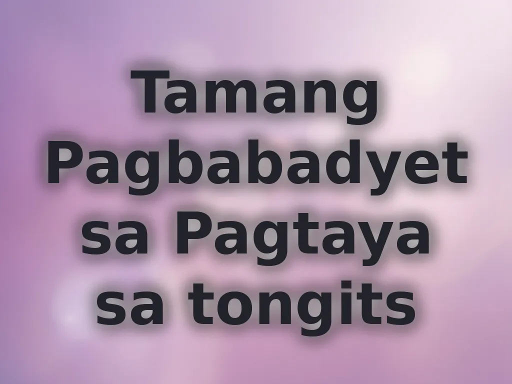 Tips sa pagbabadyet sa tongits