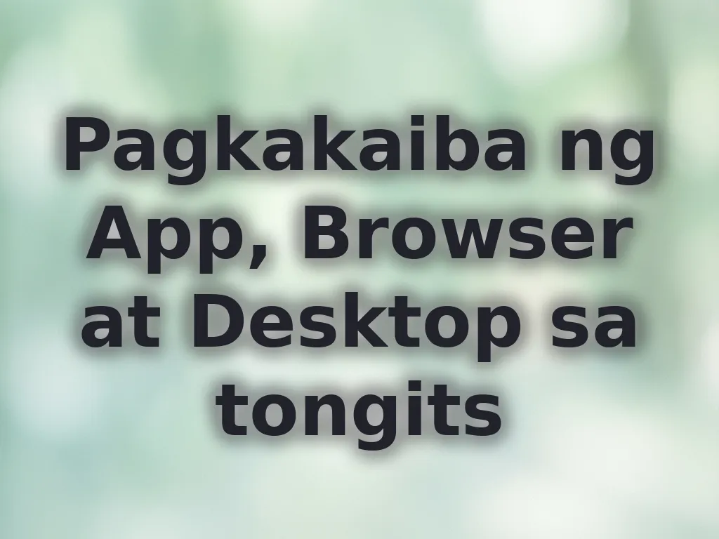 Pagkakaiba ng platforms sa tongits
